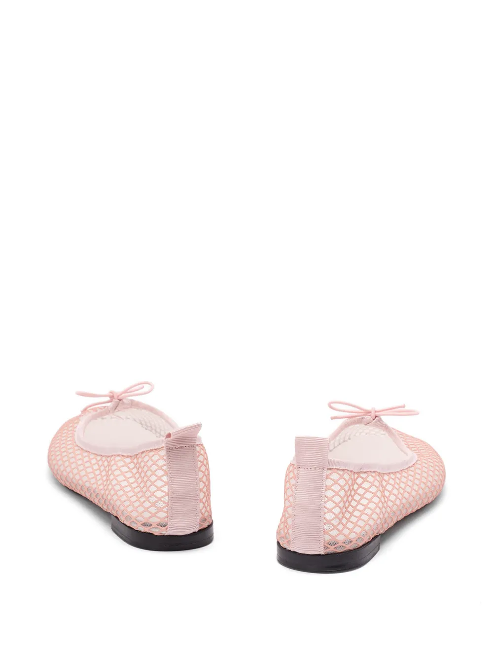 Repetto mesh bow-detail ballet flats Wit