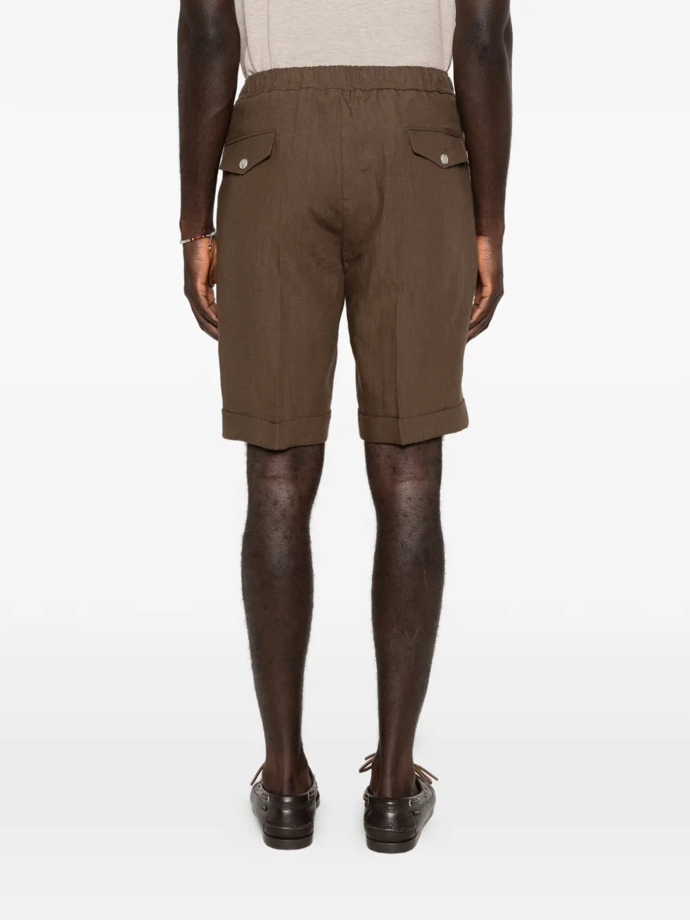 Barba Shorts met trekkoord Bruin