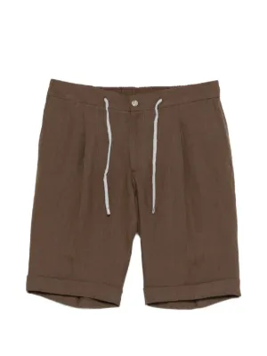 NN07 Gregor Drawstring Shorts | Brown | FARFETCH ZA