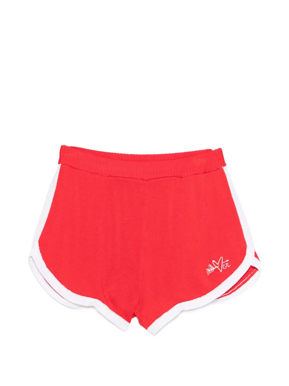 Charles Jeffrey Loverboy logo-detail shorts - Rosso