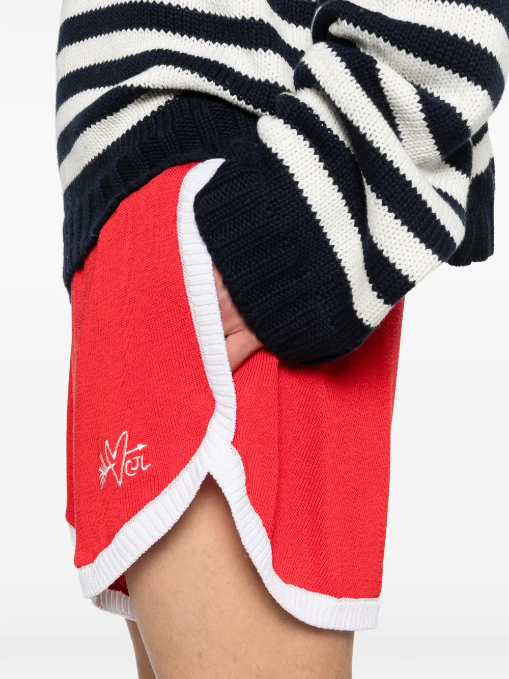 Charles Jeffrey Loverboy Shorts met logodetail Rood