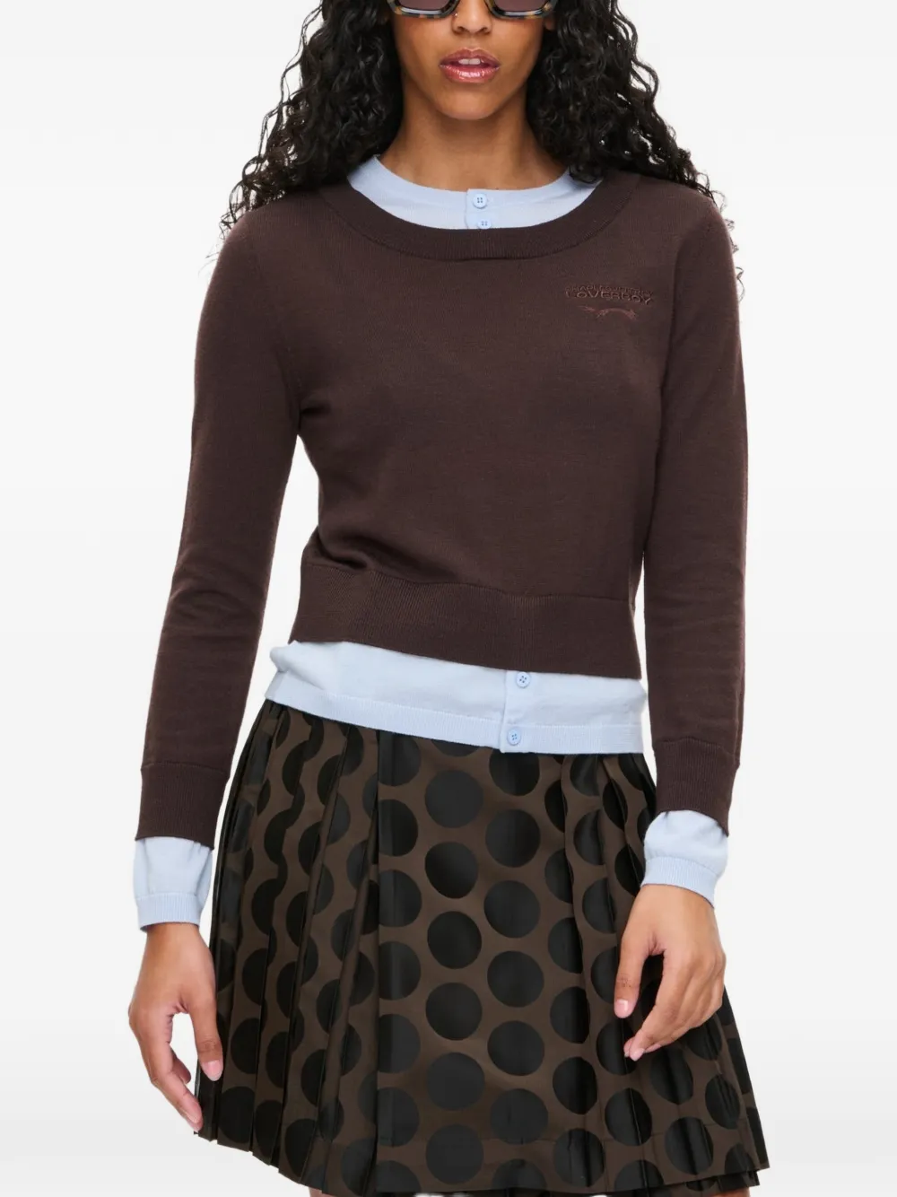 Charles Jeffrey Loverboy Double Soft sweater Bruin