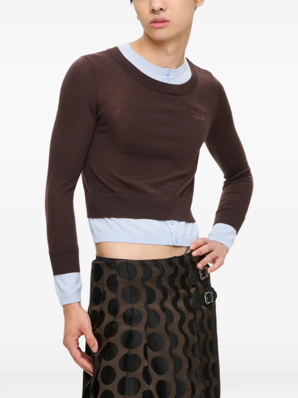 Charles Jeffrey Loverboy Double Soft sweater Bruin