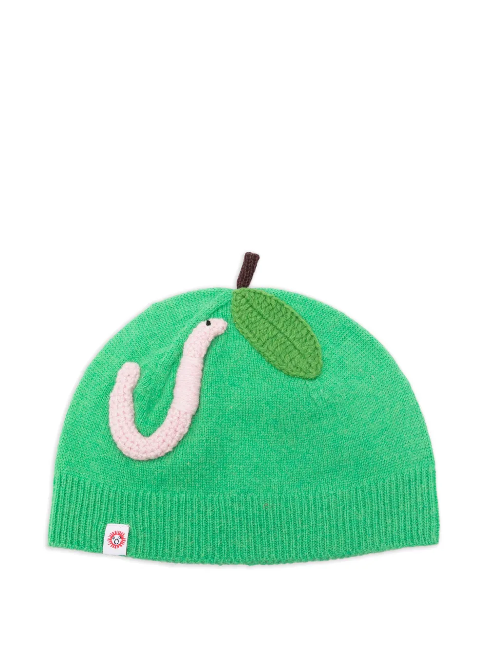 Charles Jeffrey Loverboy apple beanie cap - Verde