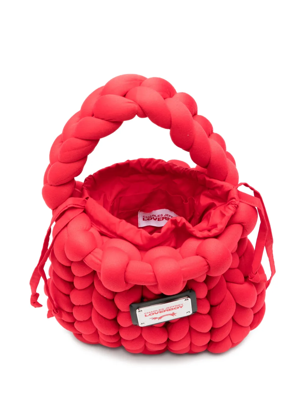 Charles Jeffrey Loverboy Marshmallow mini-shopper Rood