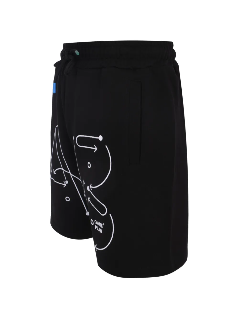Mauna Kea Trainingsshorts met print Zwart