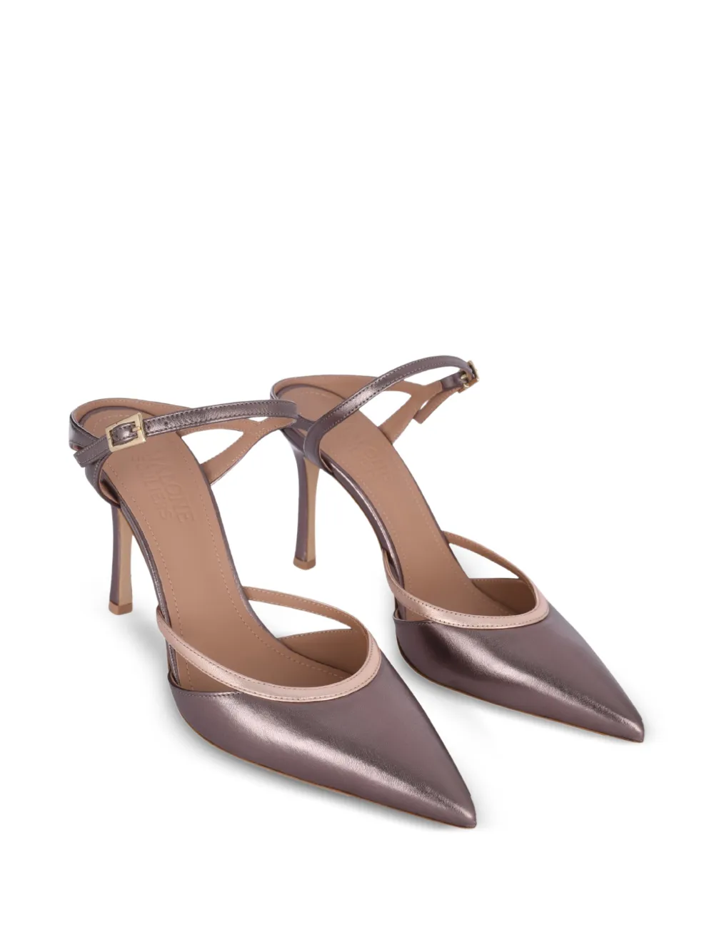 Malone Souliers Yola pointed leather mules Bruin