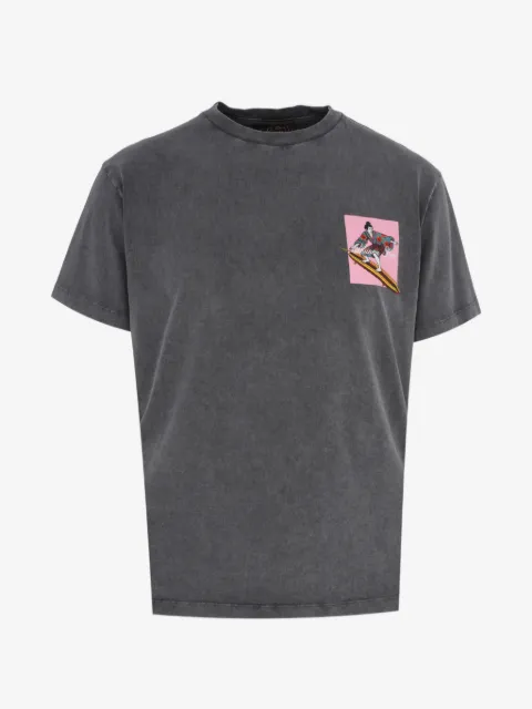 Mauna Kea samurai-graphic T-shirt
