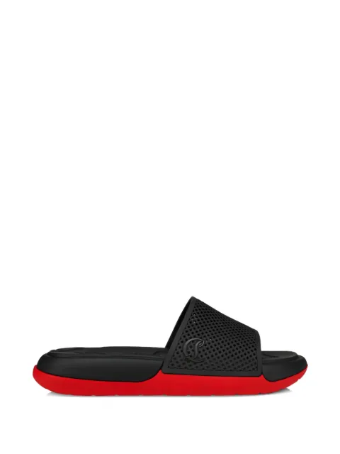 Christian Louboutin logo-detail slides
