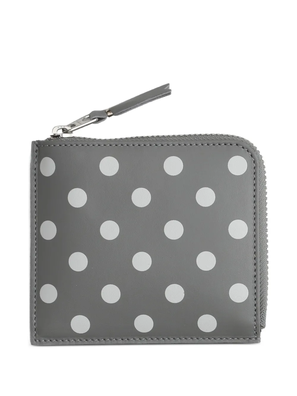 Comme Des Garçons Wallet polka-dot zip-around wallet - Grigio