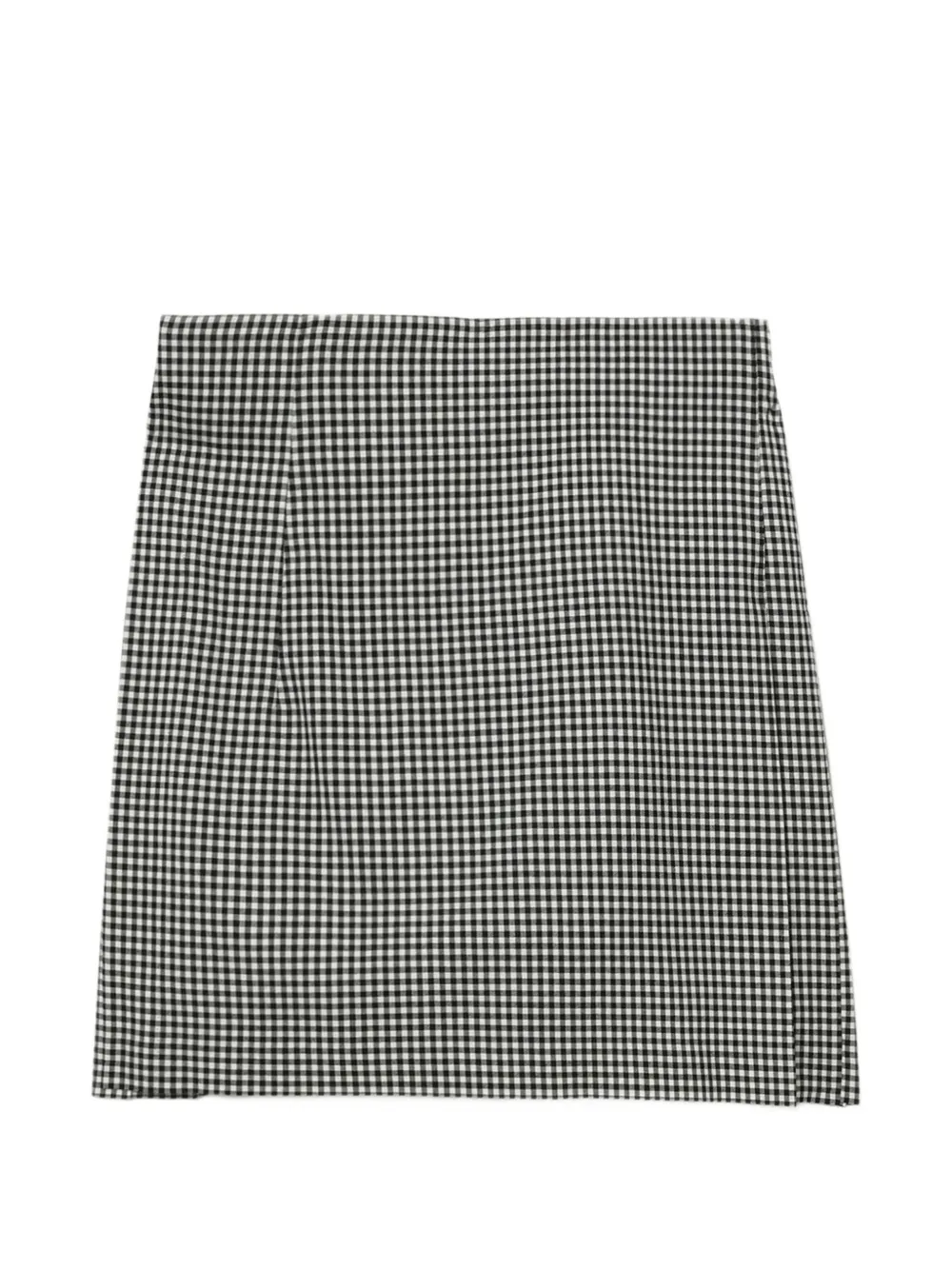 Comme Des Garçons Girl belted check-pattern mini skirt - Nero