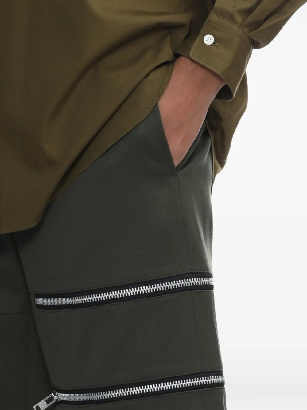 zipped shorts