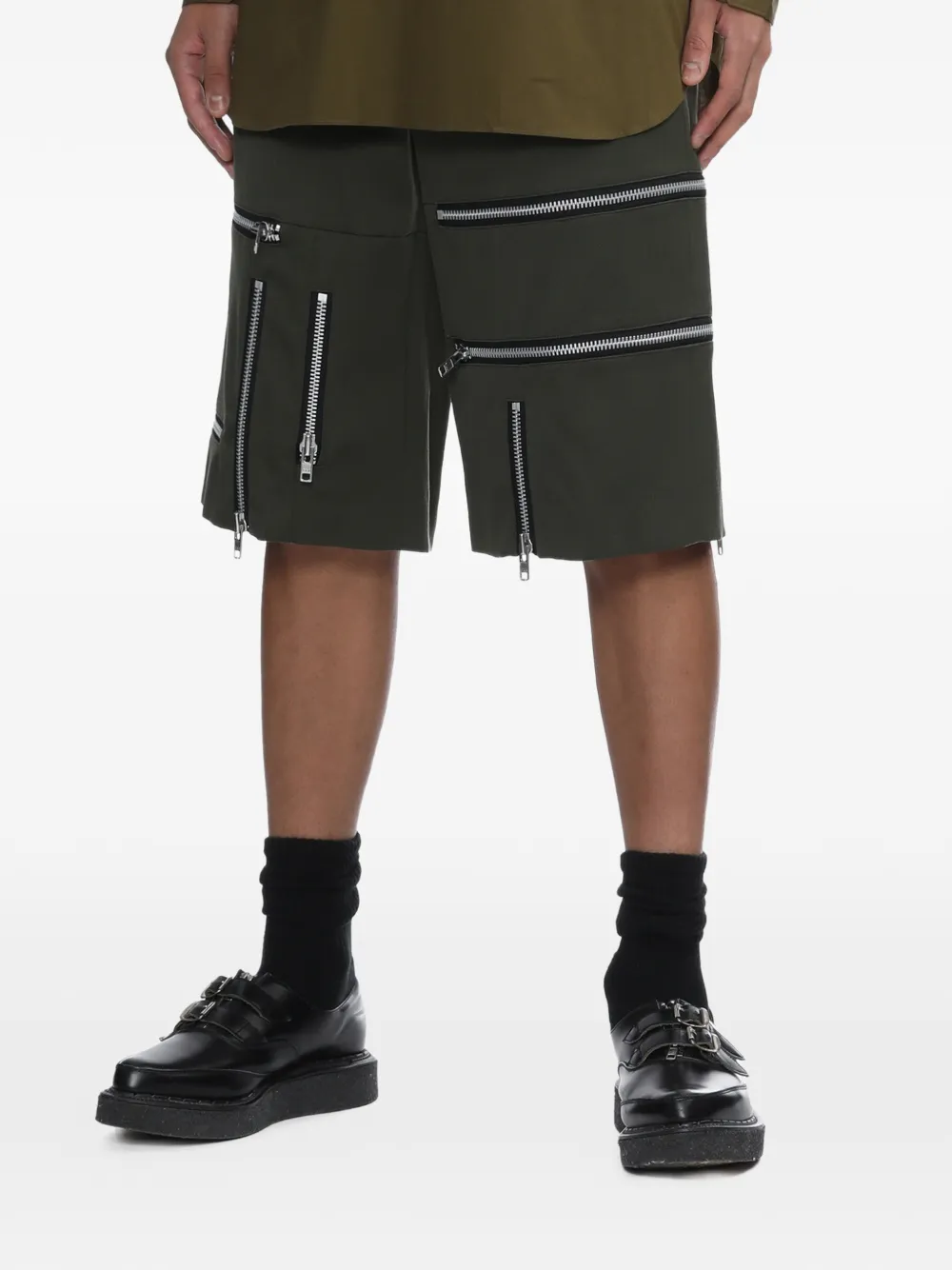 zipped shorts
