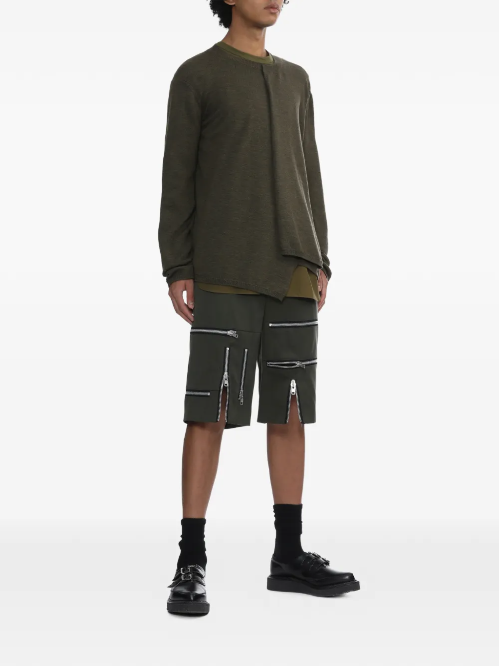 zipped shorts