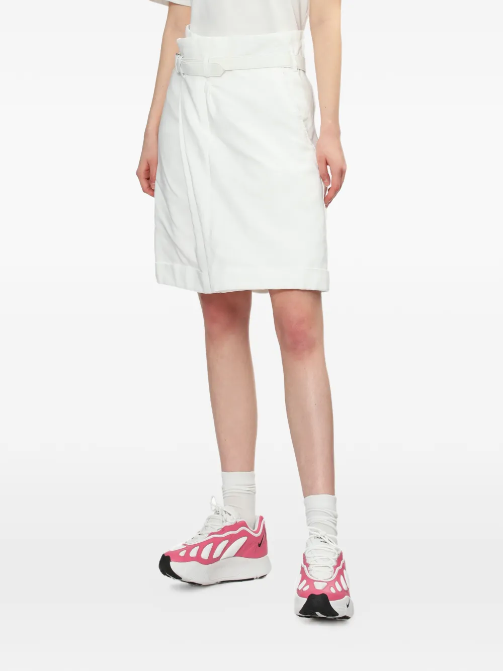 Comme Des Garçons Wikkelshorts met ceintuur Wit