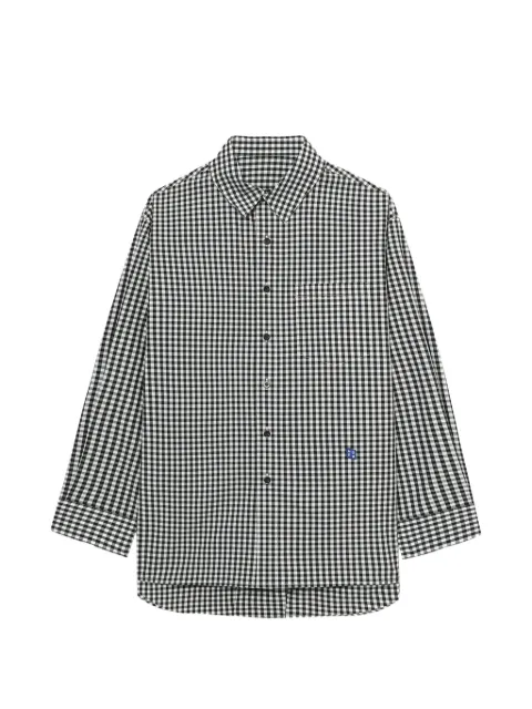 Ader Error checked logo-patch shirt
