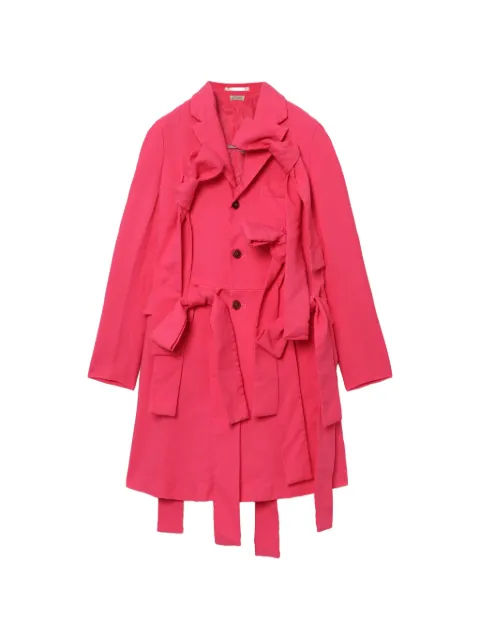 Comme des Garçons Homme Plus bow-details coat