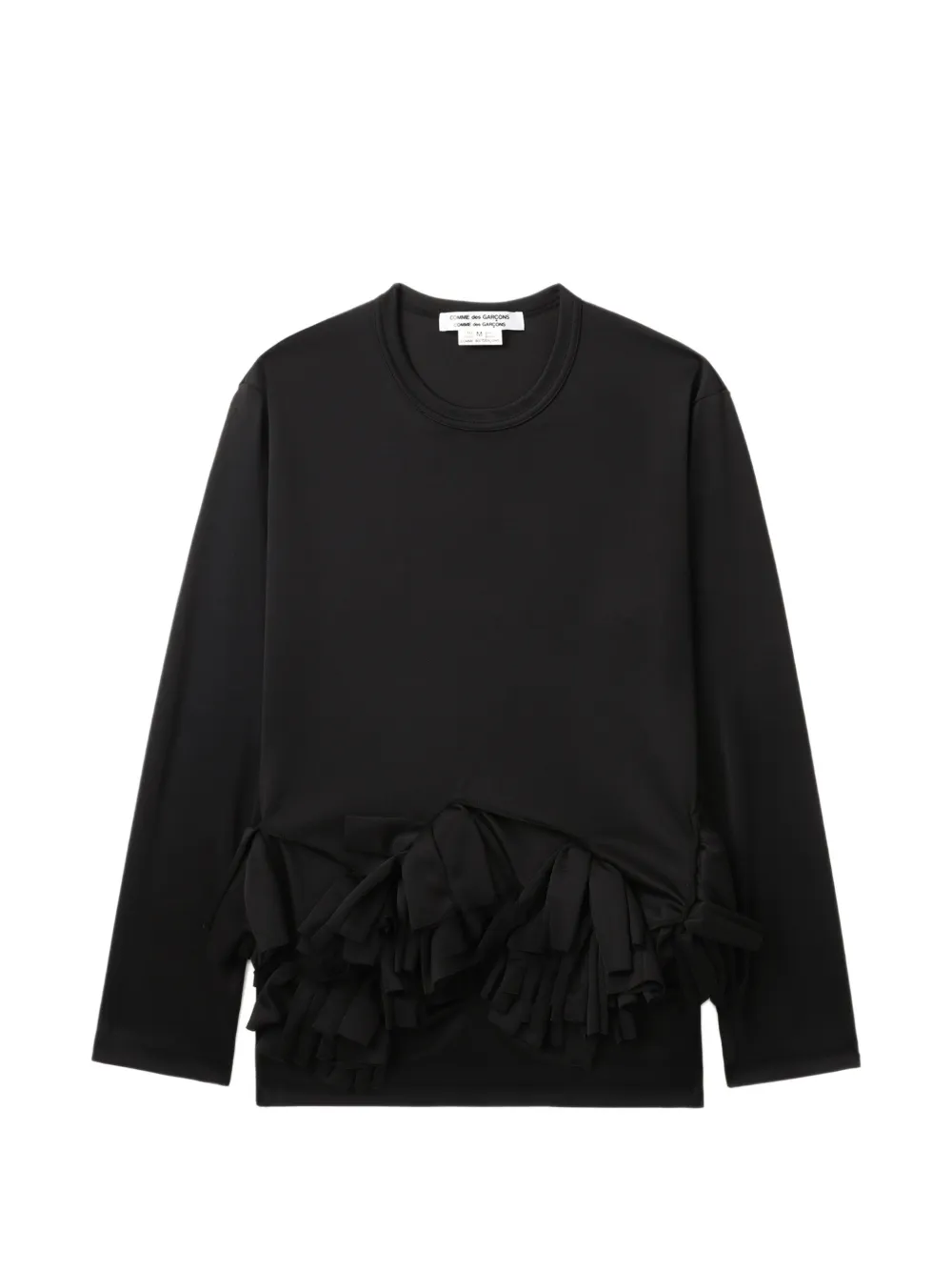 Comme Des Garçons Comme Des Garçons ruffled top - Nero