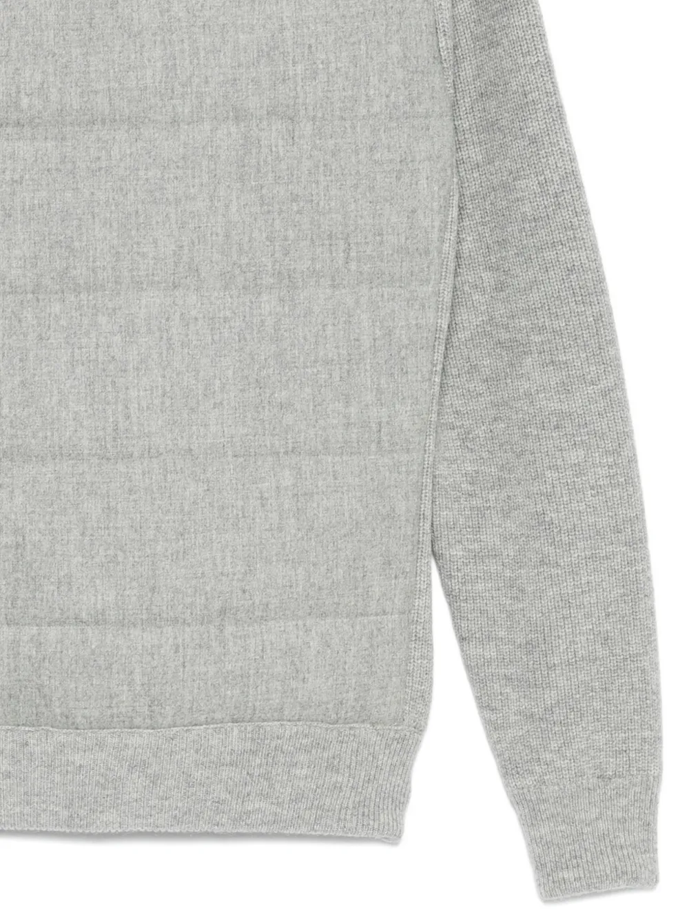  Gran Sasso Zip-fastening Quilted Jacket - Grey 