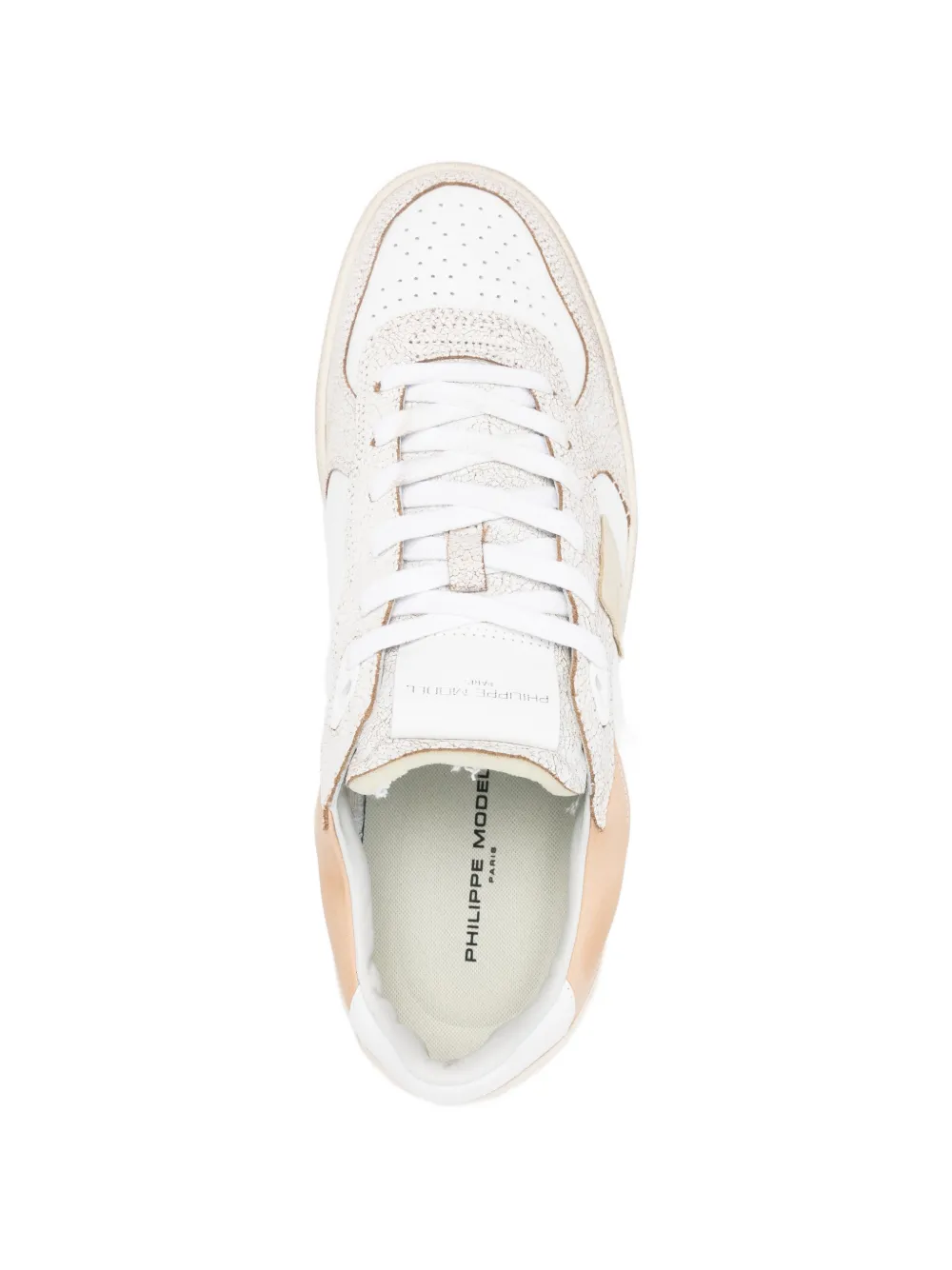 Philippe Model Paris panelled leather sneakers Wit