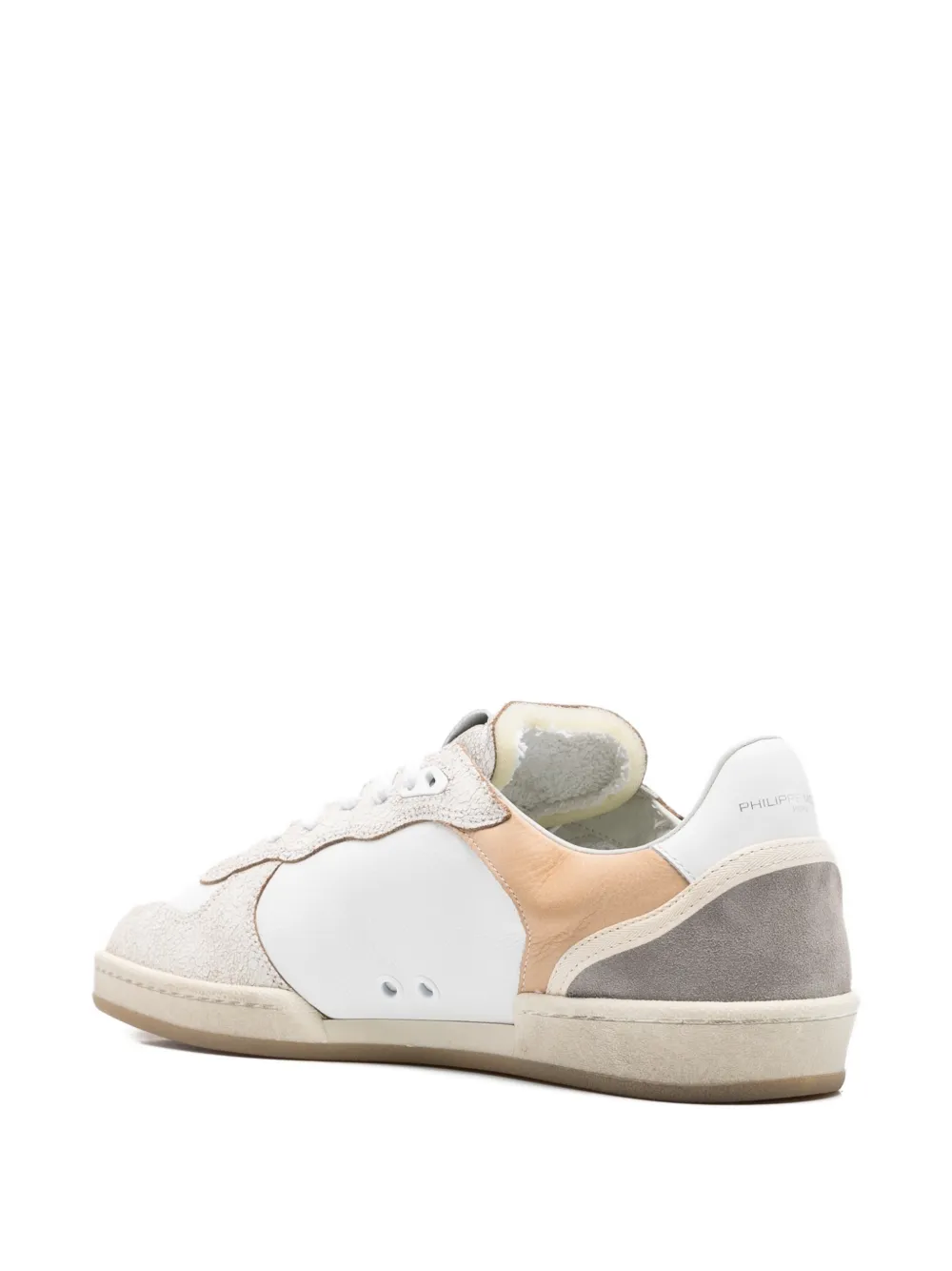 Philippe Model Paris panelled leather sneakers Wit