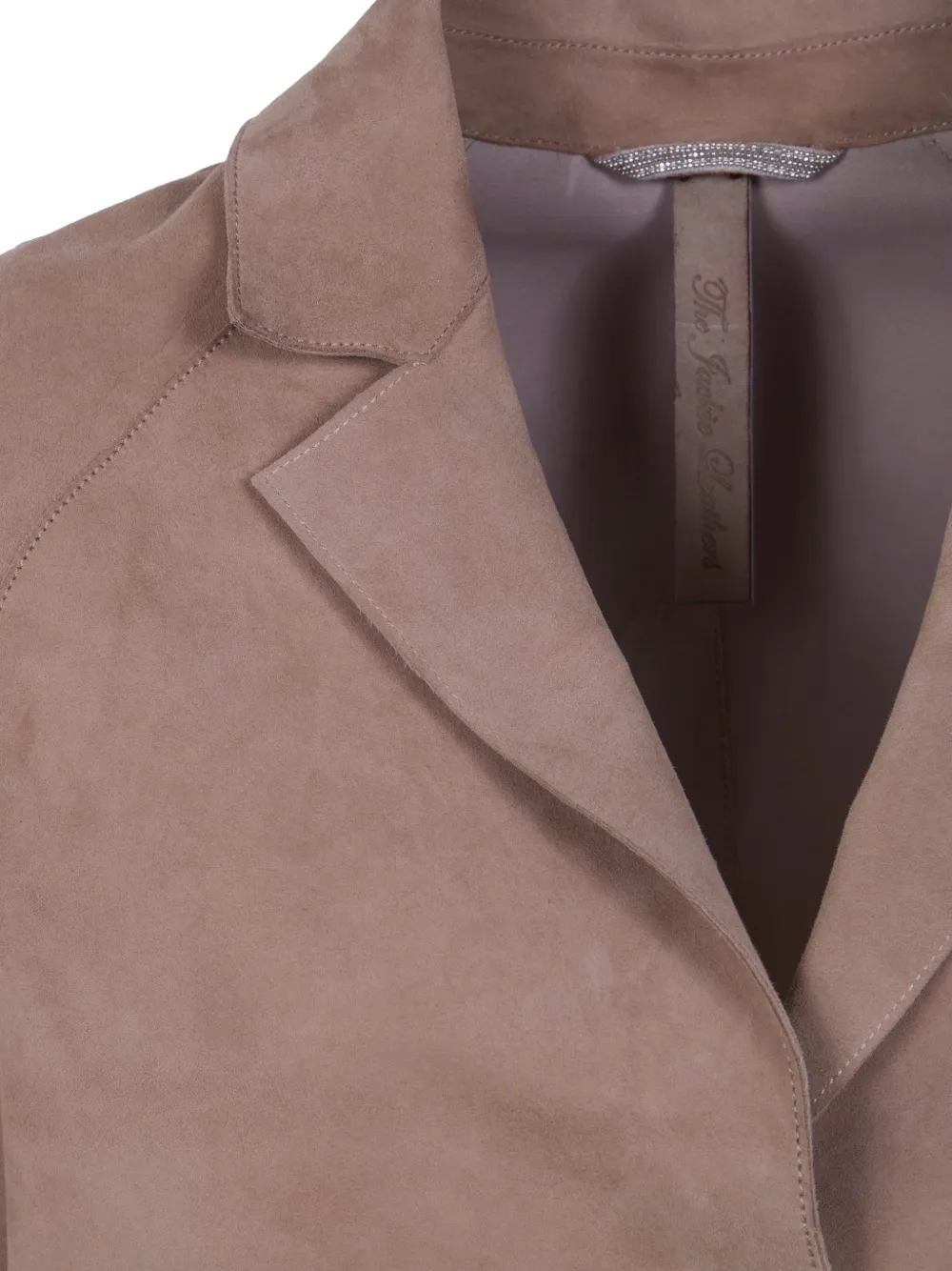  The Jackie Leathers Brown Leather Jacket - Neutrals 