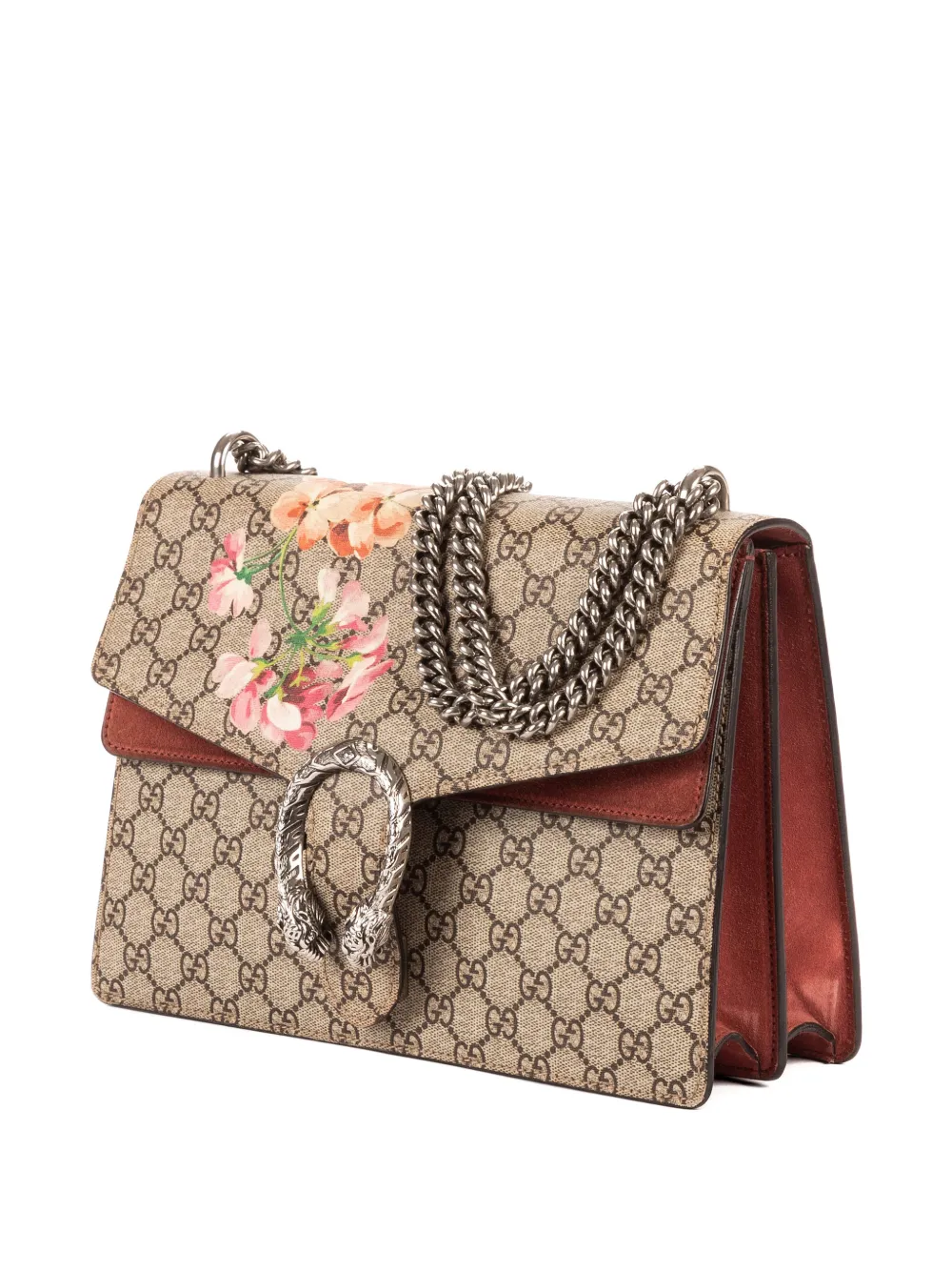 Gucci Pre-owned Medium Blooms Dionysus Shoulder Bag in Neutrals, view 3