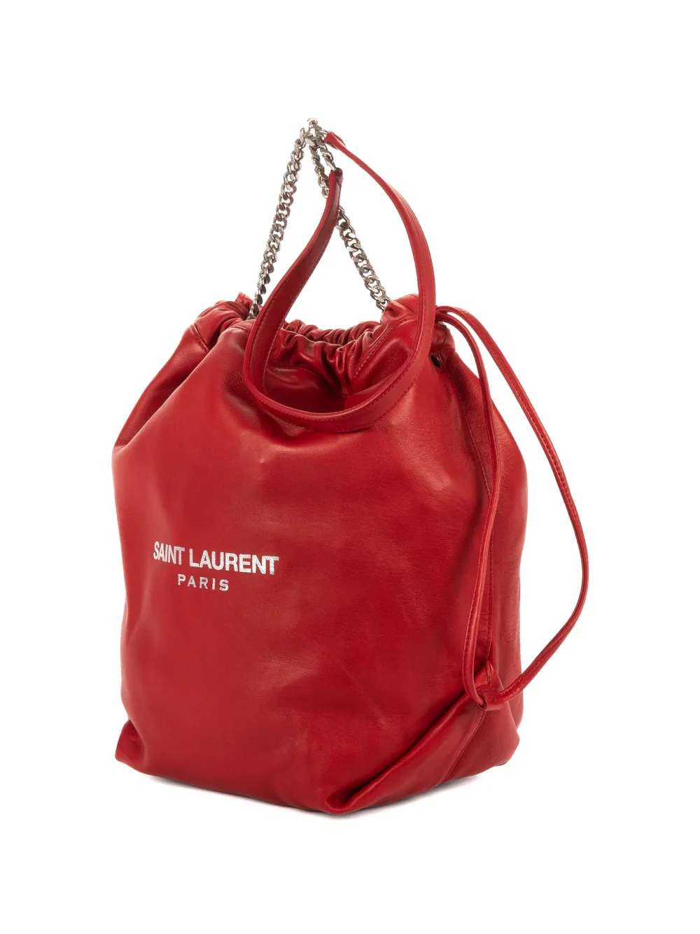  Saint Laurent Pre-owned Teddy Bucket Bag - Red 