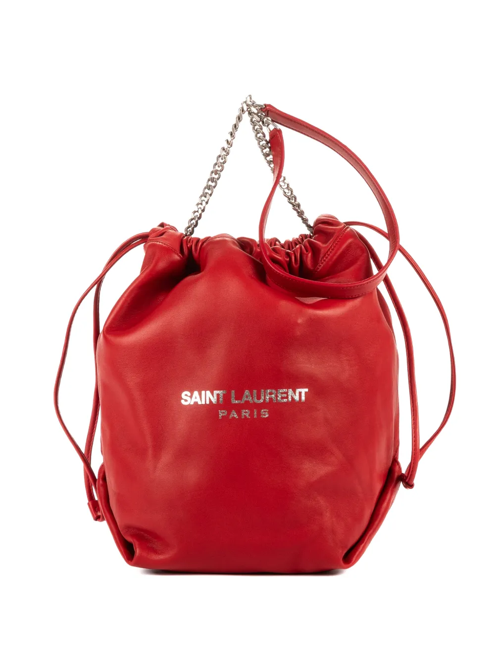 Saint Laurent Pre-Owned Teddy bucket bag - Rosso