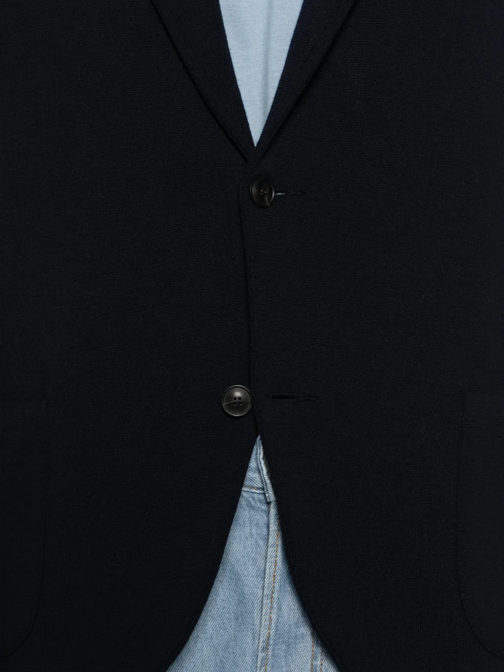 Patch-Pocket Wool Blazer