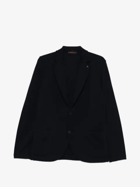 Gran Sasso blazer de lana con bolsillo de parche