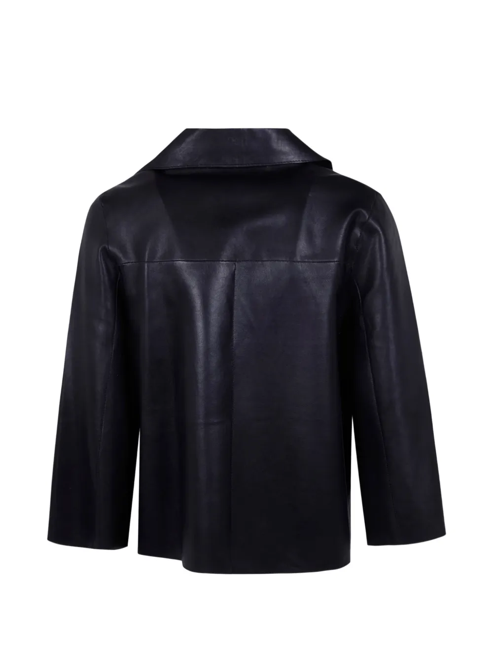  The Jackie Leathers Zip-up Leather Jacket - Black 