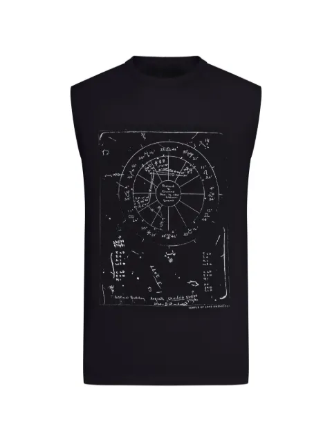 Rick Owens printed sleeveless tank top