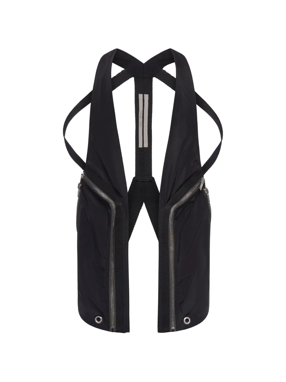 Rick Owens Bauhaus zip vest - Schwarz