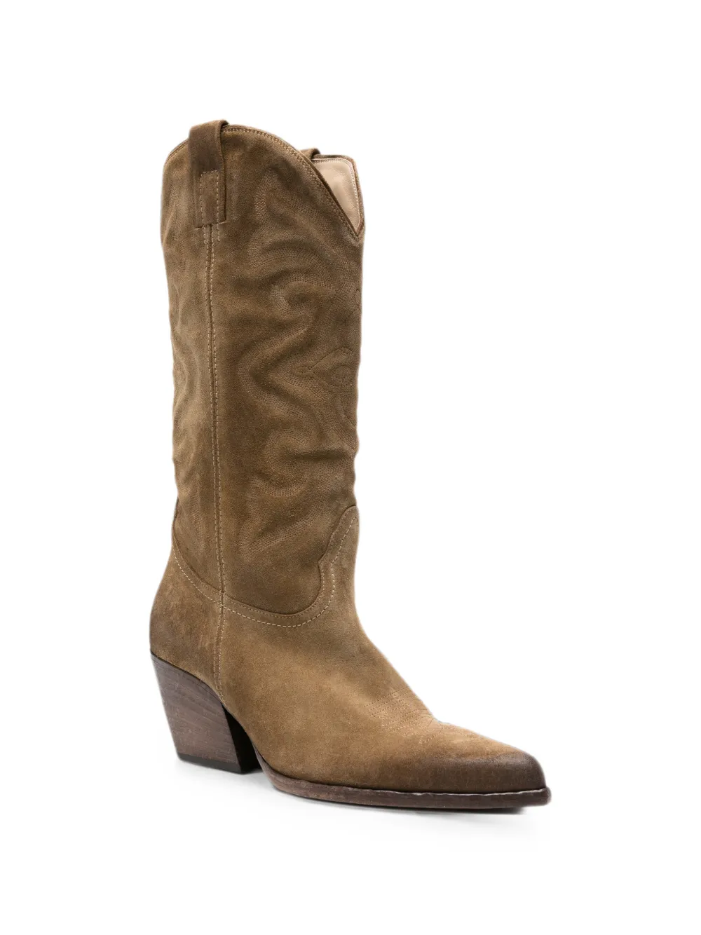 Elena Iachi embroidered pointed-toe boots Bruin