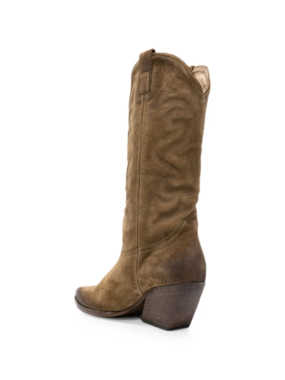 Elena Iachi embroidered pointed-toe boots Bruin