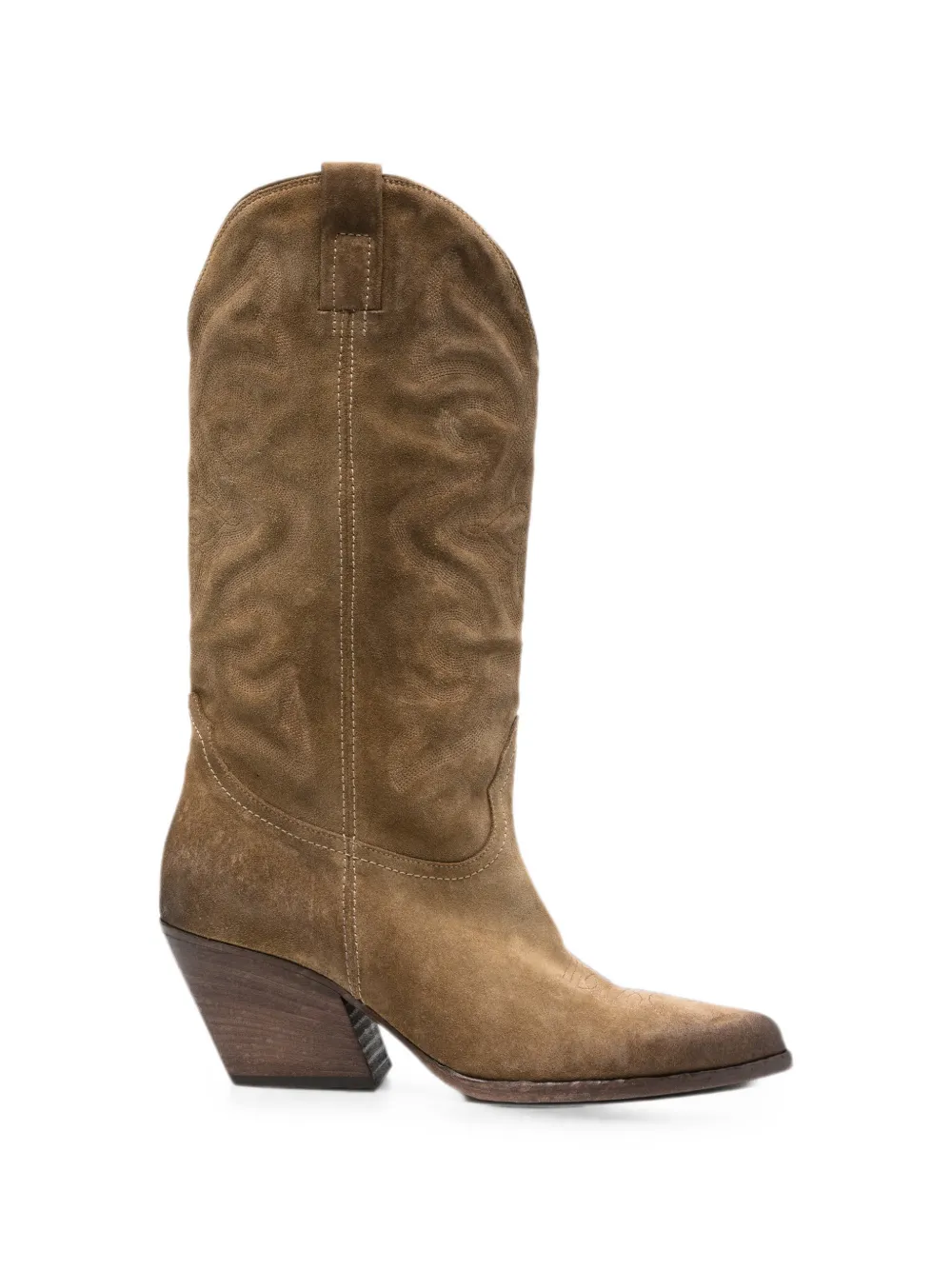 Elena Iachi embroidered pointed-toe boots Bruin