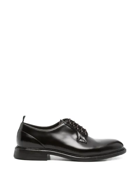 Green George lace-up derby shoes