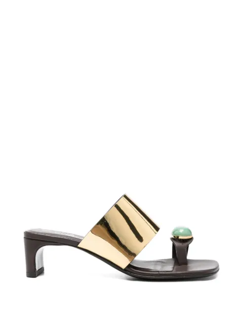 Elena Iachi gemstone-detail sandals