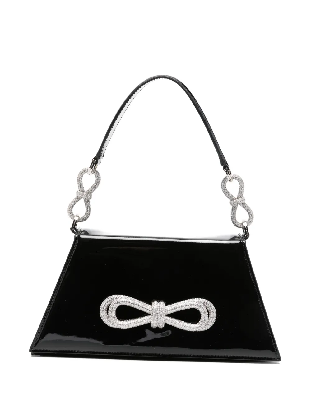 MACH & MACH medium Samantha bow detail tote bag - Black