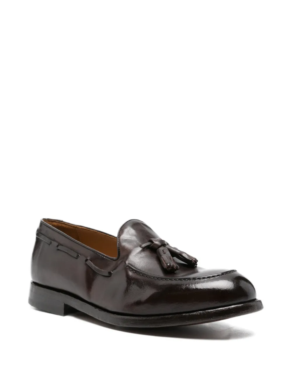 Green George tassel loafers Bruin