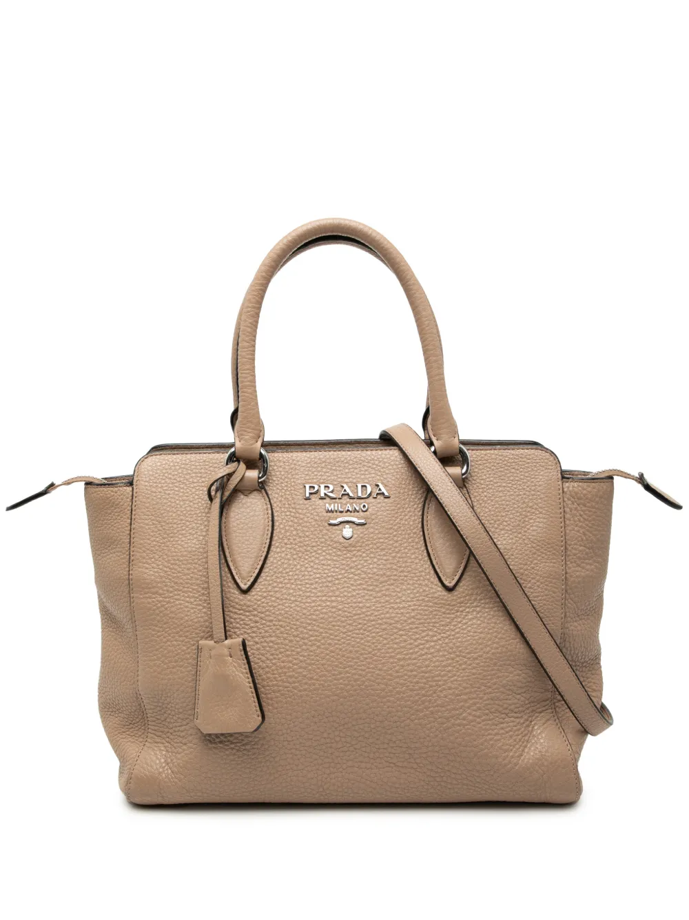 Prada Pre-Owned Borsa a tracolla Vitello Phenix 2010-2025 - Marrone
