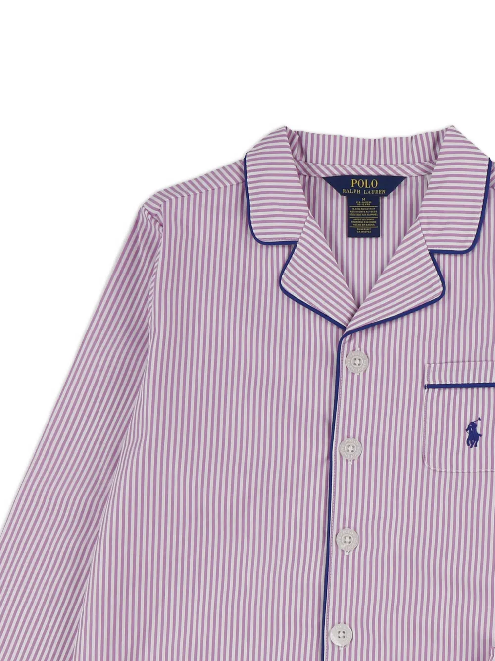 POLO RALPH LAUREN KIDS Gestreepte pyjama Roze
