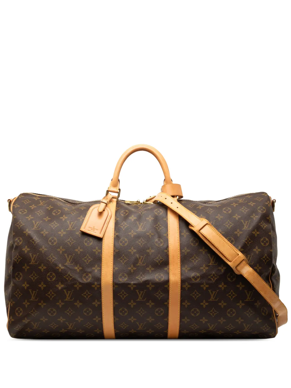 Louis Vuitton Pre-Owned 2001 Monogram Keepall Bandouliere 60 travel bag - Marrone