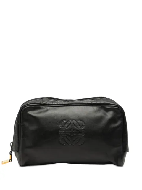 Loewe Pre-Owned Clutch in pelle con motivo Anagram 1990-2025