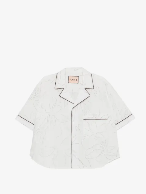 Plan C camisa lápiz con motivo floral