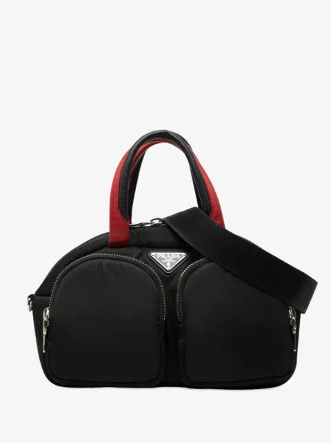 Prada Pre-Owned 2013-2025 Tessuto Pocket Top Handle Cargo Bag satchel