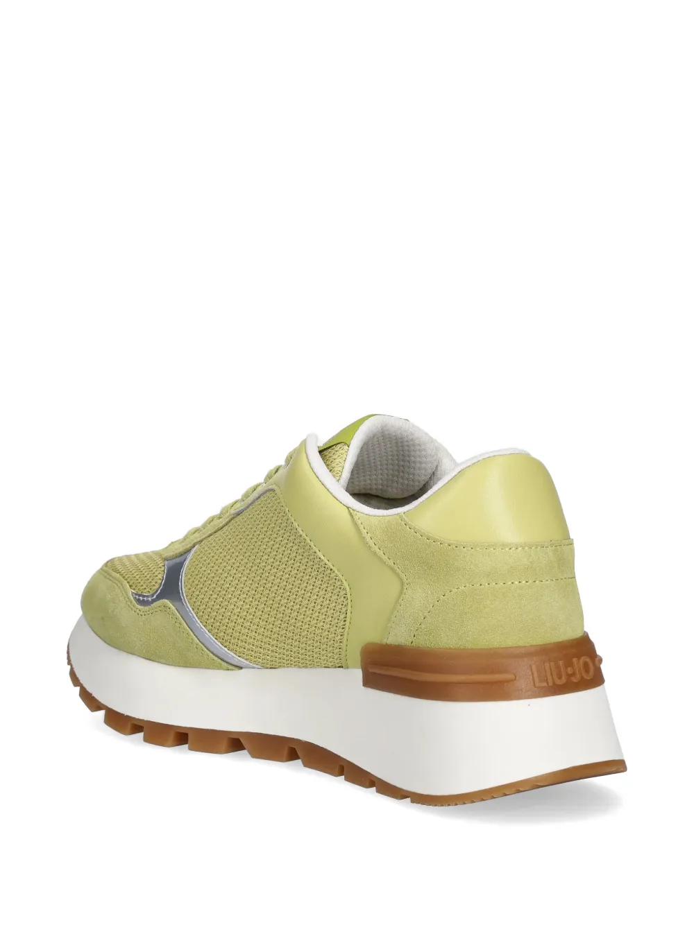 LIU JO Suède sneakers met plateauzool Geel