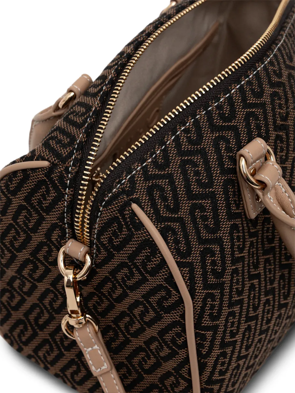 Patterned Top Handle Tote Bag