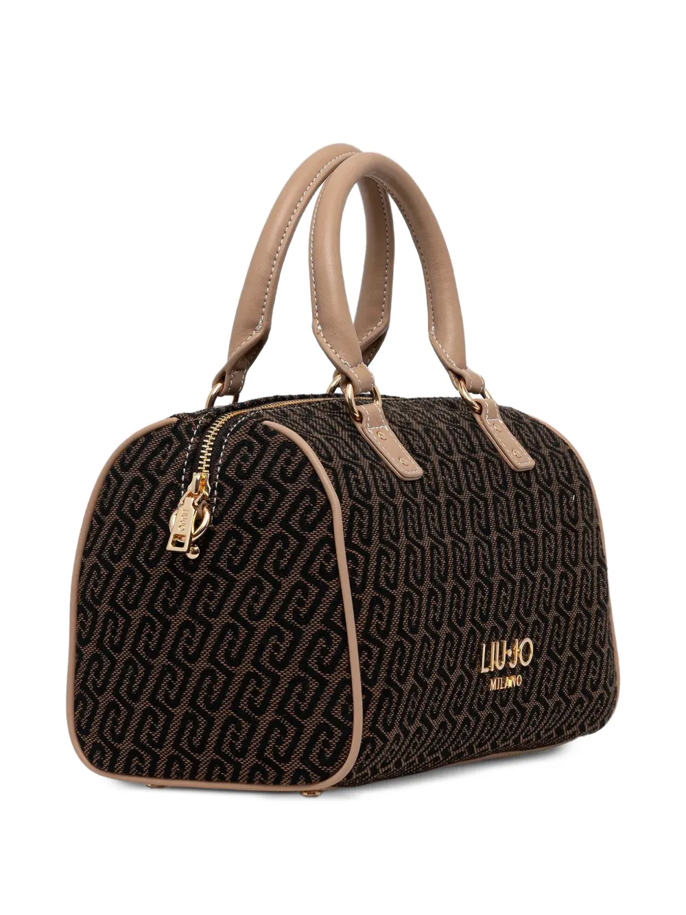 Patterned Top Handle Tote Bag